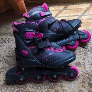 Airwalk Black and Pink Athletic Rollerblades